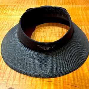 Erica Javits visor with gros grain bow. Size Small.